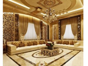 Golden Palace Wood Detail Majlis