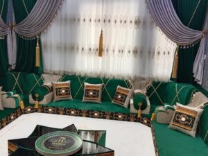 Emerald Greek Wood Trim Majlis