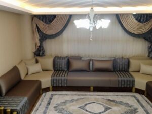 Taupe Greek Wood Trim Majlis