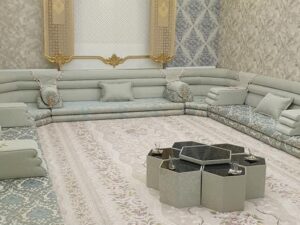 Cream and Gold Wood Trim Majlis